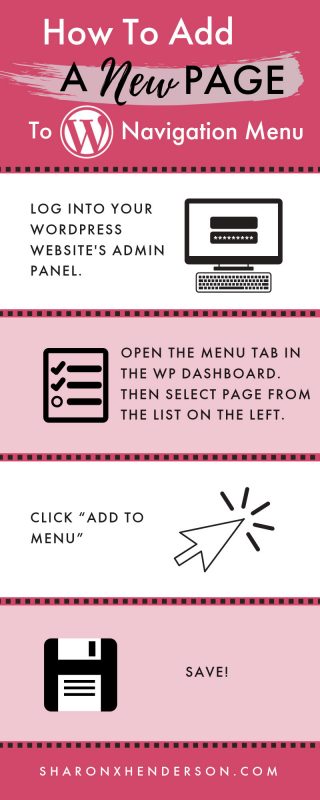How-to-Add-a-New-Page-to-the-Navigation-Menu-Infograhic